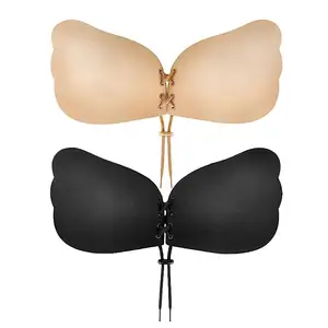 Adhesive Strapless Sticky Bras Push Up Sticky Lifting Bra Invisible Magic Bra With Nipple Covers