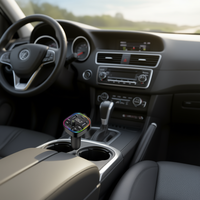 KOUVOLSEN C6 Pemutar MP3 Mobil Plastik dengan Dukungan WMA/WAV 20W Bluetooth5.0 PD3.0 & QC3.0 Pengisian Cepat untuk Mendengarkan Musik