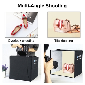 Caja de Luz Portátil Plegable de 40cm con Anillo de Luz USB para Fotografía, con 6 Fondos de Doble Cara de Colores - Product Image 4