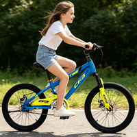 Vélo pour enfants durable avec freins à disque doubles, selle réglable, vitesse unique, pour les loisirs et le cyclisme en extérieur