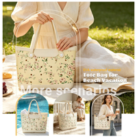 Sac fourre-tout léger en EVA couleur unie, résistant à l'eau, nettoyable, portable, sac de plage personnalisable, sacs à main à large ouverture, polyvalent
