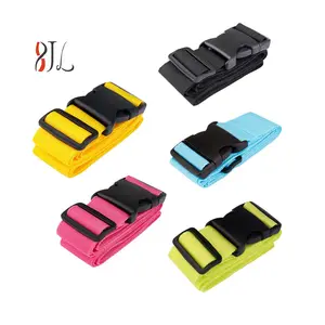 Wholesale Custom Logo Adjustable Travel Luggage Belt Nylon Webbing Luggage Strap Belt