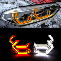 Le plus récent lumière blanche le clignotant est jaune double couleur Concept M4 Style voiture emblématique E90 F30 X3 F25 Z4 M3 LED Angel Eyes aura