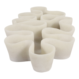 Ciotola in resina curva per decorazione tavolino da caffè, centrotavola contemporaneo, accessorio per sala da pranzo, decorazione per la casa - Product Image 3