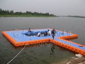 Jaula flotante para peces Cubo pontón modular Muelle flotante de plástico HDPE - Product Image 4