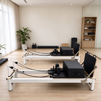 Lit de Pilates Reformer Commercial en Aluminium, Machine d'entraînement Pilates Complète avec Accessoires pour Studio de Yoga (Vente en Gros)