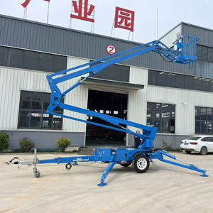 P-845, Telescopic Articulated Towable Boom mengangkat laba-laba 20m 200kg Aerial Manlift hidrolik Cherry Picker Spider Boom <span class=keywords><strong>Lift</strong></span> - Product Image 1