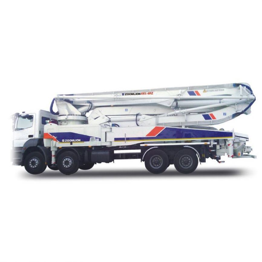 Original Zoomlion 52X-6RZ 52M Hydraulic Truck Mounted Concrete Pump Machine with Concrete Pipe