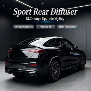 Kit de diffuseur arrière style GLC43 pour <span class=keywords><strong>Mercedes</strong></span>-Benz <span class=keywords><strong>GLC</strong></span> <span class=keywords><strong>Coupé</strong></span> C254 <span class=keywords><strong>2023</strong></span>+ avec embouts d'échappement ronds quadruples - Product Image 5