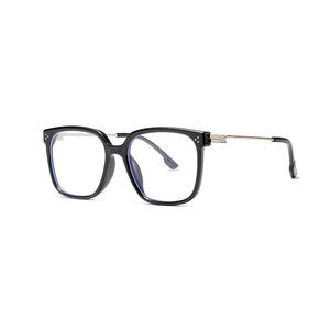 Gafas de Mujer Qianai con Marco Rectangular Anti Luz Azul, Lentes de Acetato, Estilo Coreano con Remaches de Puntos N1-6309 - Product Image 5