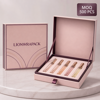 Boîte d'échantillons de parfum personnalisée Lionwrapack, flacon de parfum, emballage cadeau, insert gaufré, matériaux recyclés, boîte en papier pour emballage