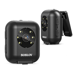 BOBLOV Strap Mini taşınabilir 1080P 950MAH up 128GB <span class=keywords><strong>Video</strong></span> kamera vücuda takılan kamera kayış kısa klip ile monte kafa için