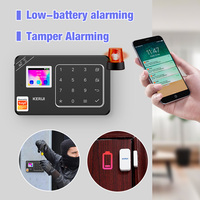 KERUI W184 Tuya keamanan rumah 4G WIFI sistem Alarm nirkabel Sensor pintu gerak inframerah detektor PIR sirene Alarm anti-maling