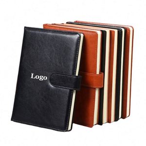 School Stationary Custom Leather Spiral A5/A6 Advertising Pu Laser Engraved Gift Unique <b>Journal</b> Plan Notebook - Product Image 1