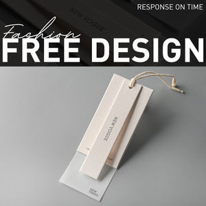 Logotipo personalizado <span class=keywords><strong>de</strong></span> <span class=keywords><strong>la</strong></span> marca en relieve <span class=keywords><strong>de</strong></span> papel ecológico prenda camisa pantalones Swing etiqueta colgante - Product Image 6