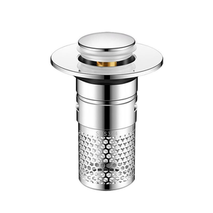 Tapón de residuos de acero inoxidable antiobstrucción moderno, filtro de drenaje de fregadero de Zinc ABS extraíble, Colector de pelo de latón para cocina y baño - Product Image 5