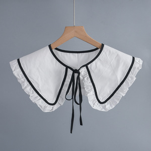 Suéter de moda para <span class=keywords><strong>mujer</strong></span>, <span class=keywords><strong>camisa</strong></span> con <span class=keywords><strong>cuello</strong></span> <span class=keywords><strong>falso</strong></span> desmontable - Product Image 2