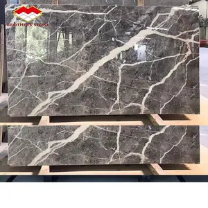 2022 italiano classico grigio pietra naturale grigio marmo venature bianche lastra di marmo cambogia marmo grigio per una tonnellata