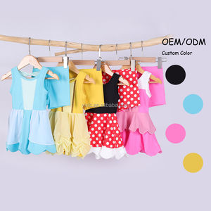 <span class=keywords><strong>Abito</strong></span> da yoga in nylon personalizzato 2025 per ragazze e bambine, gonna sportiva senza maniche a tinta unita con bordo smerlato, personalizzabile in fabbrica - Product Image 2