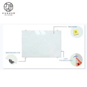 Tablero de borrado en seco de vidrio sin marco magnético brillante de 120x180 cm con bolígrafo y borrador - Product Image 4