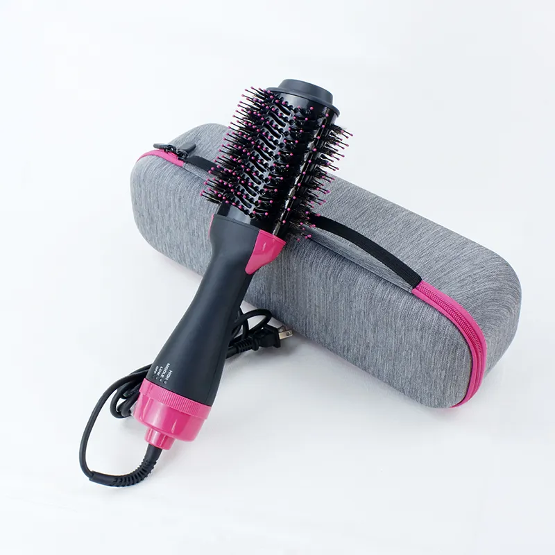 Estuche de transporte de Peine de aire caliente personalizado Estuche rígido de EVA Secador de cepillo redondo y estuche de estilo de cabello