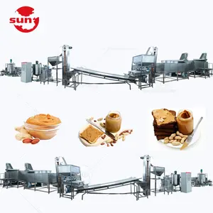 Industrial tahini sésamo maní avellana nuez avellana mantequilla pasta hacer máquina línea de producción