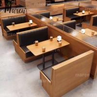 Meubles de restaurant, style simple et rétro, banquette de bar, canapé de café, table et chaises de restaurant à thème, mobilier de restaurant