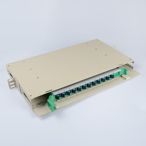 19英寸1U光纤配线架，带12芯ODU盒SC网络1U架置ODF光配线盒 - Product Image 1