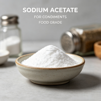 E262 Acétate de Sodium en Poudre Qualité Alimentaire Régulateur d'Acidité Tampon pour la Production de Vinaigrettes, de Légumes Marinés et de Condiments Casher