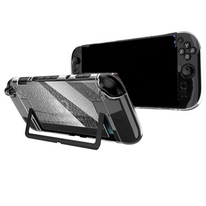 SYYTECH Split Crack PC TPU funda protectora de cristal para NS <span class=keywords><strong>Nintendo</strong></span> <span class=keywords><strong>Switch</strong></span> 2 <span class=keywords><strong>V2</strong></span> consola Shell cubierta protectora transparente - Product Image 2