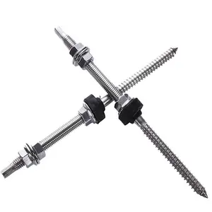 Stainless Steel Mounting Hanger Bolts Photovoltaic Solar Mounting Screws M10 Solar Panel Accessories Kit