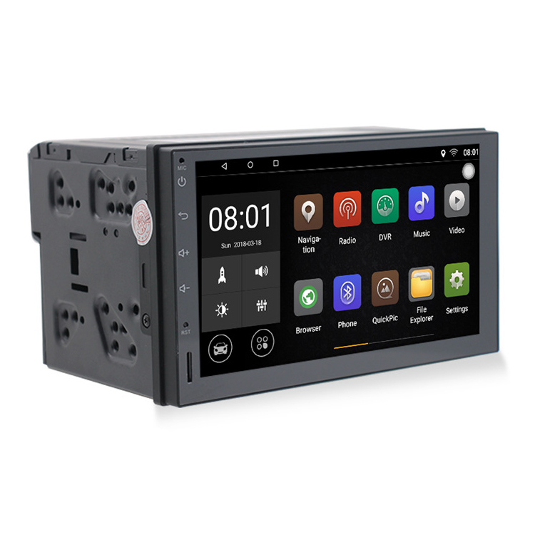 2021 Универсальный 7 дюймов двойной din android 8,1 dvr USB Зеркало Ссылка радио камера заднего вида автомобиля Мультимедиа Стерео gps Автомобильный мультимедийный плеер