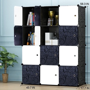 <strong>Portable</strong> <strong>Wardrobe</strong> for Hanging Clothes, Modular Cabinet for Space Saving, Ideal Storage Organizer Cube - Product Image 1