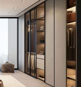 Armario Modular de Madera Personalizado para Dormitorio Moderno con Diseño Minimalista para Uso en Hoteles - Product Image 5