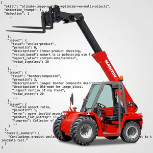 Mini-chargeur télescopique, élévateur à flèche hydraulique rouge, équipement de construction robuste, 4500 kg, 2001-4000 heures - Product Image 6