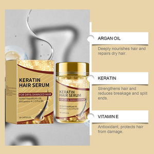 เซรั่มบำรุงเส้นผมแคปซูลเคราตินสูตรวิตามินบำรุง<span class=keywords><strong>ผม</strong></span>จากธรรมชาติ ปราศจากส่วนผสมจากสัตว์ ผลิตภายใต้แบรนด์ของคุณเอง ราคาโรงงาน - Product Image 2