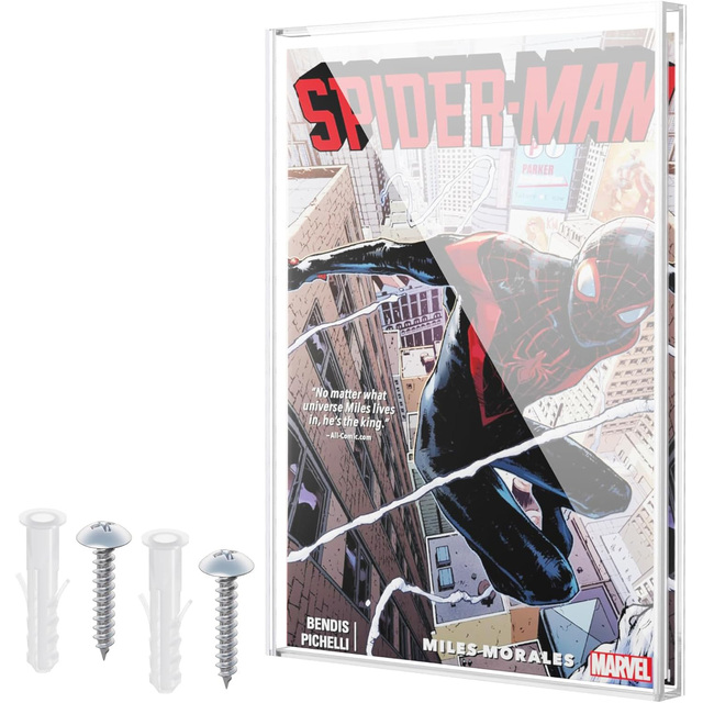 Clear Display Case for Silver Age Comic Books Acrylic Comic Book Frame Collectible Comic Book Storage Box UV-Protection Display