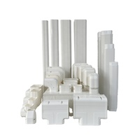 Nouveau jeu de lignes décoratives en PVC ABS couvre pour les unités de climatisation raccord de conditionneur de pare-brise AC fendu de protection pour un usage domestique