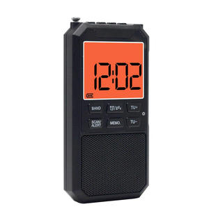 Radio AM/FM de Bolsillo Ultraligera con Pantalla LCD Digital, Escaneo, Alerta, Memoria, Preajustes, Batería Recargable, Portátil, Deportiva - Product Image 3