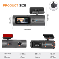Ultra-High-Definition 4K Auto DVR Dashcam 1,5'' met Nachtzicht WiFi Verborgen Zwarte Box 150° Groothoek G-Sensor Videorecorder