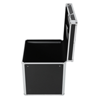 Boîte de rangement pour disques en aluminium pour jusqu'à 50+ albums de 12 pouces, caisse à disques, étui pour LP, étui de transport, boîte à outils