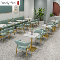 PurelyFeel Restaurant Ensembles Meubles Table à manger avec chaises Meubles de café Tables et chaises de café Livraison rapide