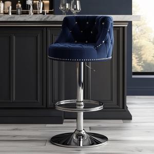 Sgabello per sedia da <span class=keywords><strong>bar</strong></span> girevole di alta qualità in acciaio inossidabile di lusso - Product Image 3