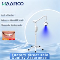 Appareil de blanchiment dentaire sur pied avec 8 LED 460nm et 3 modes d'éclairage, bras flexible, pour studio dentaire et salon