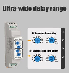 CNTD CDT6-P110M 35mm DIN 레일 미니어처 DPDT 10A 6P 펄스 타임 릴레이 IP20 보호 AC220V 저전력 스크류 터미널 에폭시 릴레이 - Product Image 2