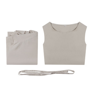 Disfraz de cosplay de la diosa Atenea, vestido beige liso, traje de escenario para Halloween - Product Image 3
