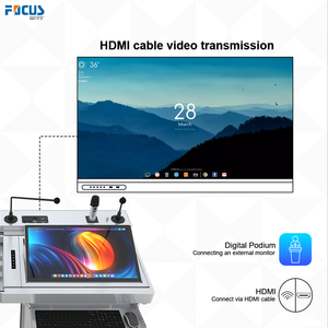 Kỹ thuật số thông minh PODIUM kỹ thuật số bục giảng với tương tác mics rostrum kỹ thuật số bục giảng bài phát biểu thông minh Nhà thờ rostrum - Product Image 5