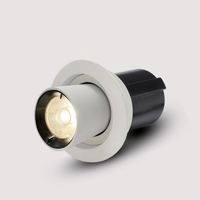 Spot encastré LED COB moderne et orientable pour salon, intensité variable, 6W 12W 25W, anti-éblouissement, CRI97, IP33, garantie 5 ans