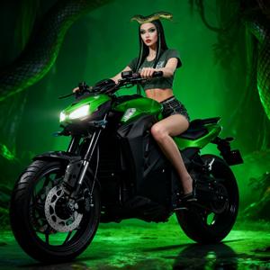 Motocicleta Eléctrica de 72v para Adultos, 8000w, Emoto, Motocross Eléctrica, Wuxi - Product Image 3