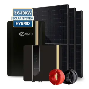 Complete Home Solar System Off Grid on gird PV Solar Panel System 5KW 6Kw 10KW Solar Photovoltaic Energy Power System Price